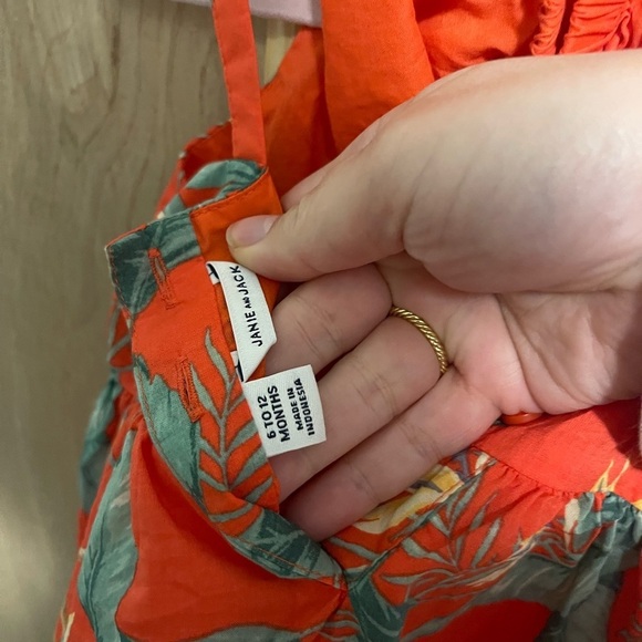 Janie & Jack orange printed dress - Picture 4 of 4